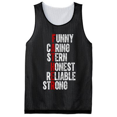 Fathers Funny Caring Stern Honest Reliable Strong Mesh Reversible Basketball Jersey Tank