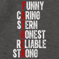 Fathers Funny Caring Stern Honest Reliable Strong Vector Backpack