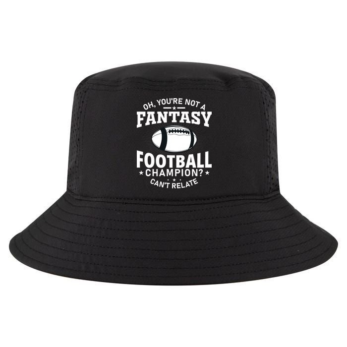 Fantasy Football Champion Slogan Cool Comfort Performance Bucket Hat