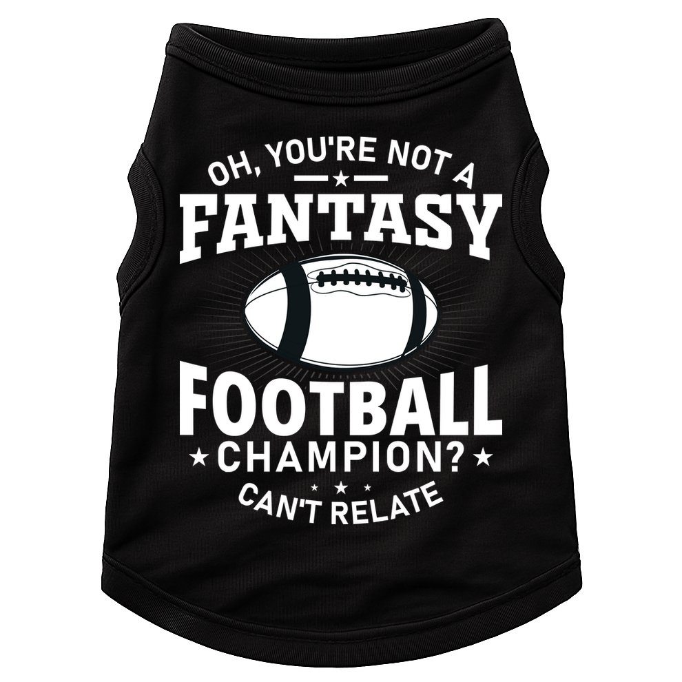 Fantasy Football Champion Slogan Doggie Tank