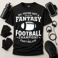 Fantasy Football Champion Slogan Cooling Performance Crew T-Shirt