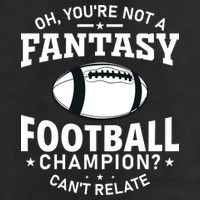 Fantasy Football Champion Slogan Adult Drive Performance Visor
