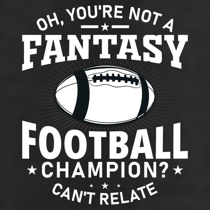 Fantasy Football Champion Slogan Adult Drive Performance Visor