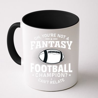 Fantasy Football Champion Slogan Mug
