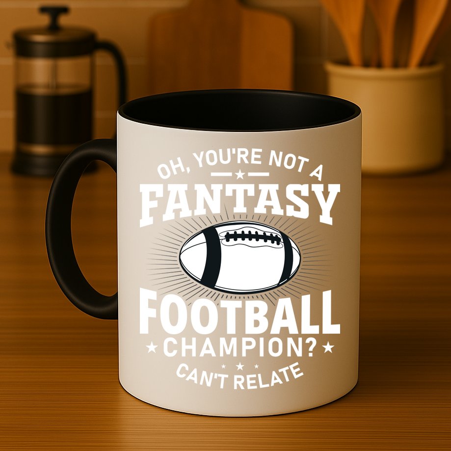 Fantasy Football Champion Slogan Mug