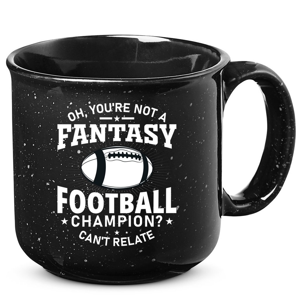 Fantasy Football Champion Slogan 15oz Campfire Ceramic Mug