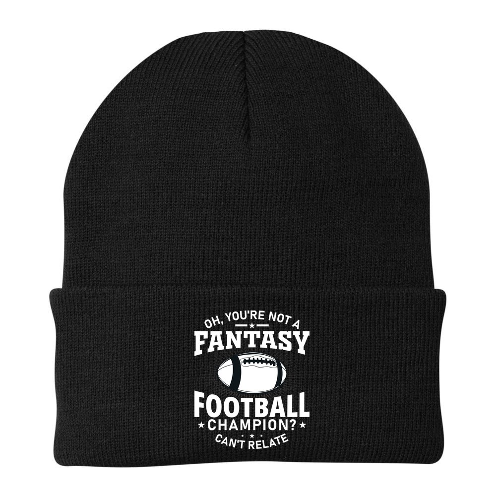 Fantasy Football Champion Slogan Beanie