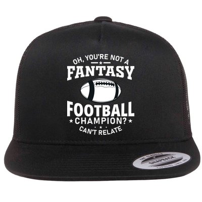 Fantasy Football Champion Slogan Flatbill Hat