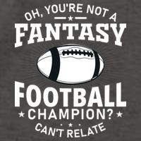 Fantasy Football Champion Slogan Vector Backpack