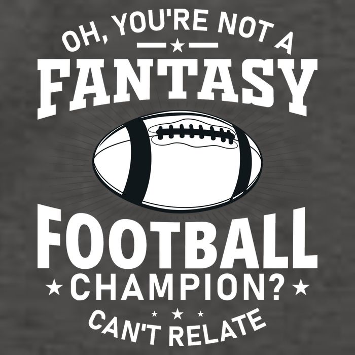 Fantasy Football Champion Slogan Vector Backpack
