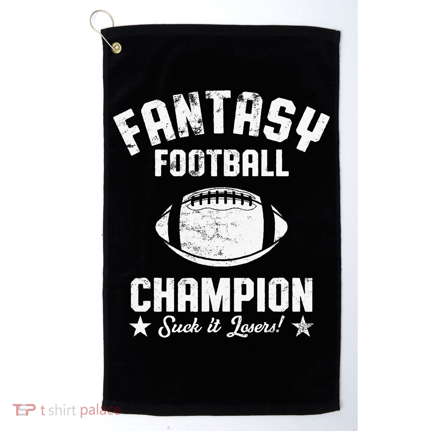 Fantasy Football Champion Funny Draft Party Kit Sports Golf Towel