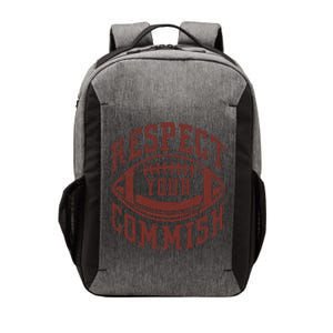 Fantasy Football Champion Funny Respect Your Commish Vector Backpack