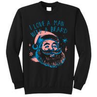 Funny Funny Christmas I Love A Man With A Beard Sweatshirt