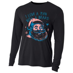 Funny Funny Christmas I Love A Man With A Beard Cooling Performance Long Sleeve Crew