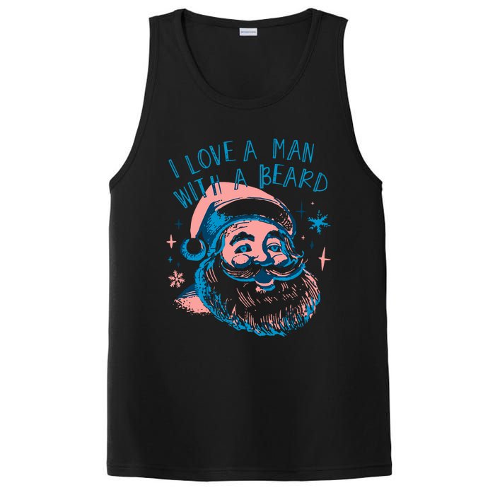 Funny Funny Christmas I Love A Man With A Beard PosiCharge Competitor Tank