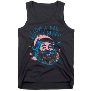 Funny Funny Christmas I Love A Man With A Beard Tank Top