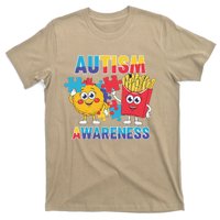 Funny Food Chicken Nugget And French Fries Autism Awarenes T-Shirt