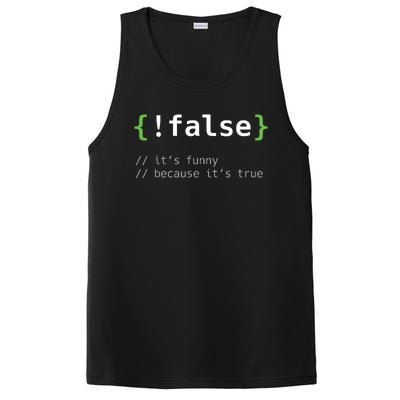 False Funny Coding Programmer Gift Computer Programming PosiCharge Competitor Tank