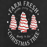 Farm Fresh Christmas Tree Cakes Funny Tree Farm Xmas Pajamas Cool Comfort Performance Bucket Hat