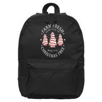 Farm Fresh Christmas Tree Cakes Funny Tree Farm Xmas Pajamas 16 in Basic Backpack