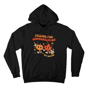 Falling For Communication Slp Edition Fall Thanksgiving Hoodie