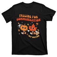 Falling For Communication Slp Edition Fall Thanksgiving T-Shirt