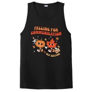 Falling For Communication Slp Edition Fall Thanksgiving PosiCharge Competitor Tank