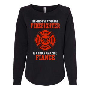 Firefighter Fiance Cool Gift Womens California Wash Sweatshirt