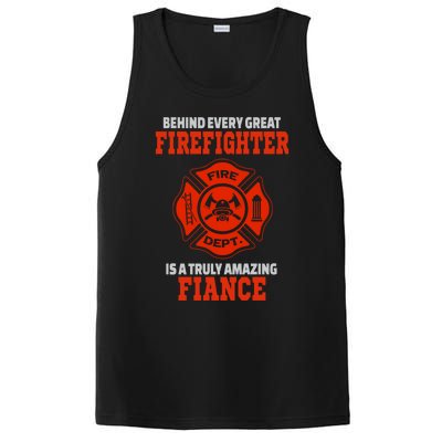 Firefighter Fiance Cool Gift PosiCharge Competitor Tank