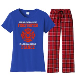 Firefighter Fiance Cool Gift Women's Flannel Pajama Set