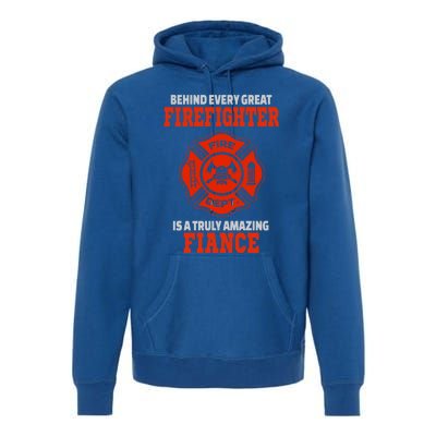 Firefighter Fiance Cool Gift Premium Hoodie