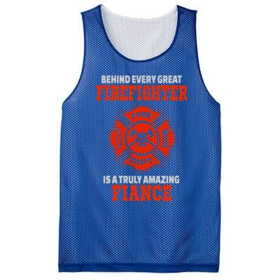 Firefighter Fiance Cool Gift Mesh Reversible Basketball Jersey Tank