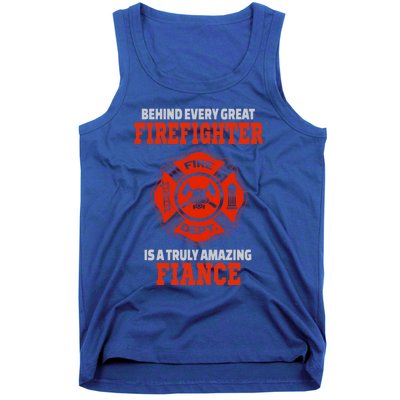 Firefighter Fiance Cool Gift Tank Top