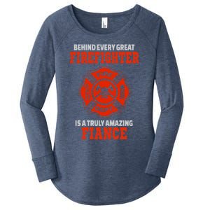 Firefighter Fiance Cool Gift Women's Perfect Tri Tunic Long Sleeve Shirt