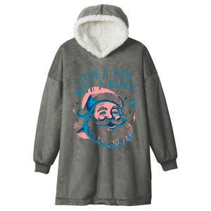 Funny Funny Christmas I Love A Man With A Beard Hooded Wearable Blanket