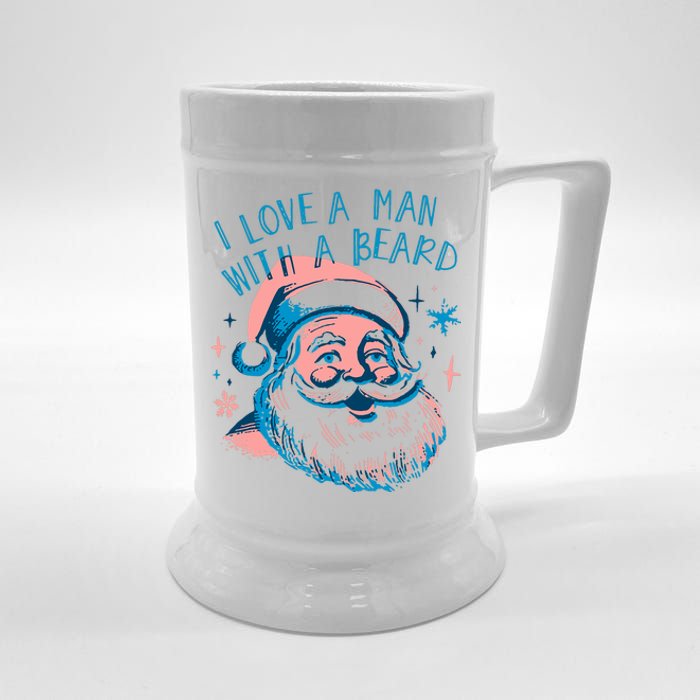 Funny Funny Christmas I Love A Man With A Beard Beer Stein