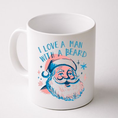 Funny Funny Christmas I Love A Man With A Beard Coffee Mug