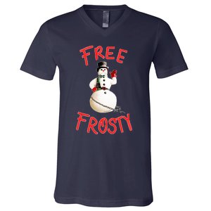 Free Frosty Christmas With The Kranks Christmas Gifts , Gift Christmas Day Class V-Neck T-Shirt