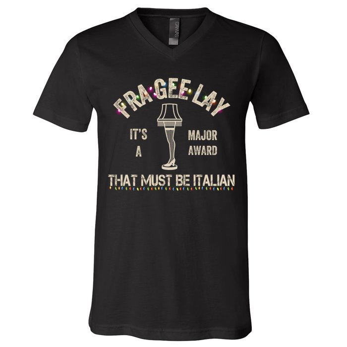Frageelay Funny Christmas Story Fragile Lamp Classic V-Neck T-Shirt