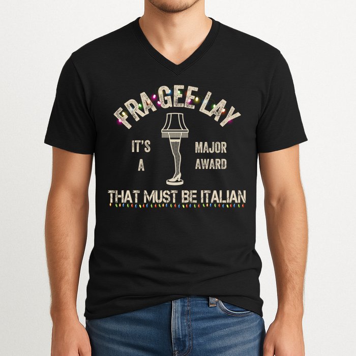 Frageelay Funny Christmas Story Fragile Lamp Classic V-Neck T-Shirt