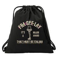 Frageelay Funny Christmas Story Fragile Lamp Classic Drawstring Bag