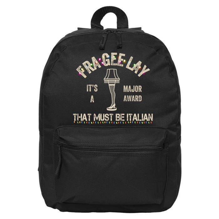 Frageelay Funny Christmas Story Fragile Lamp Classic 16 in Basic Backpack
