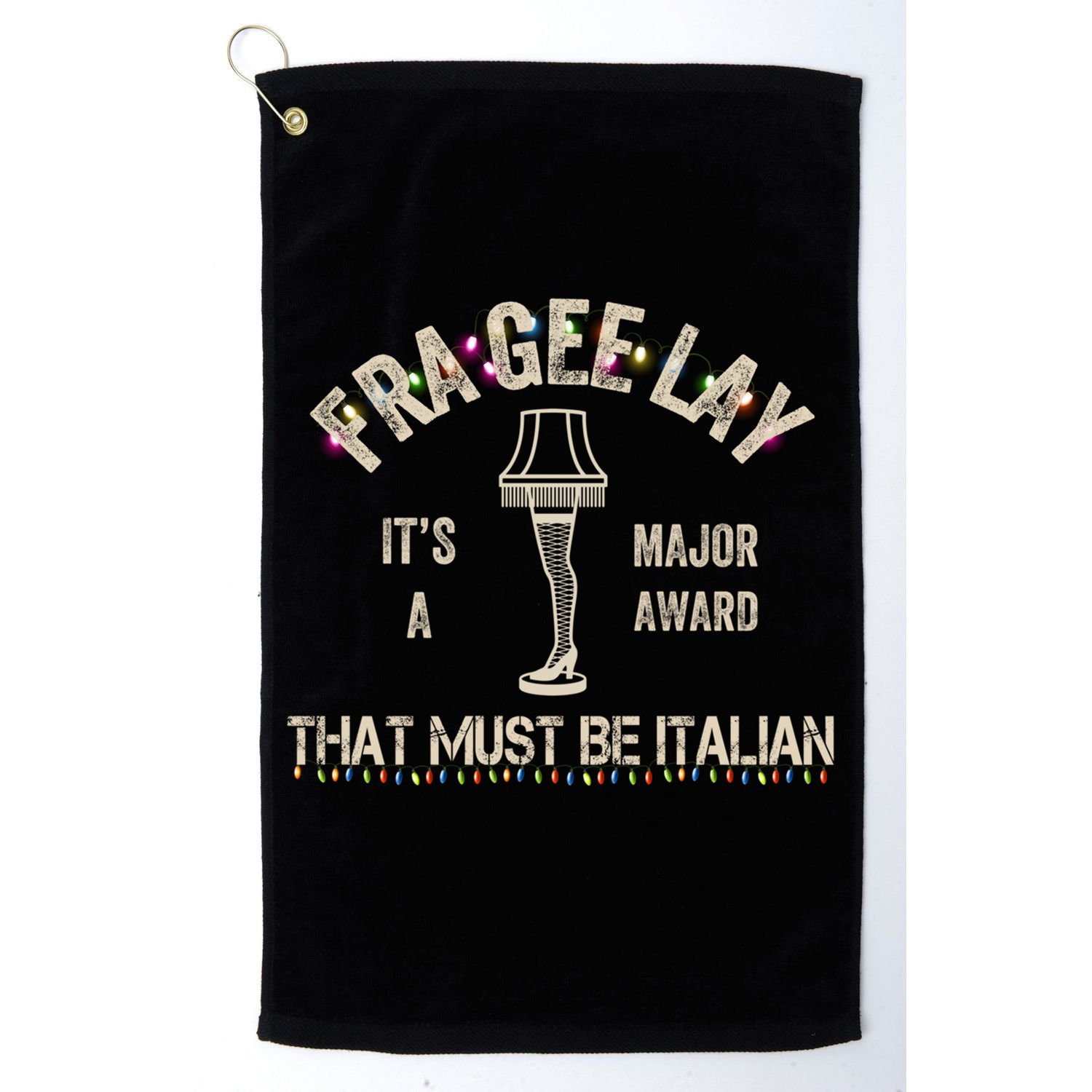 Frageelay Funny Christmas Story Fragile Lamp Classic Golf Towel