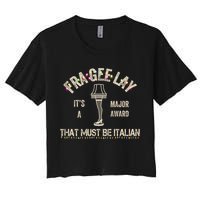 Frageelay Funny Christmas Story Fragile Lamp Classic Crop Top