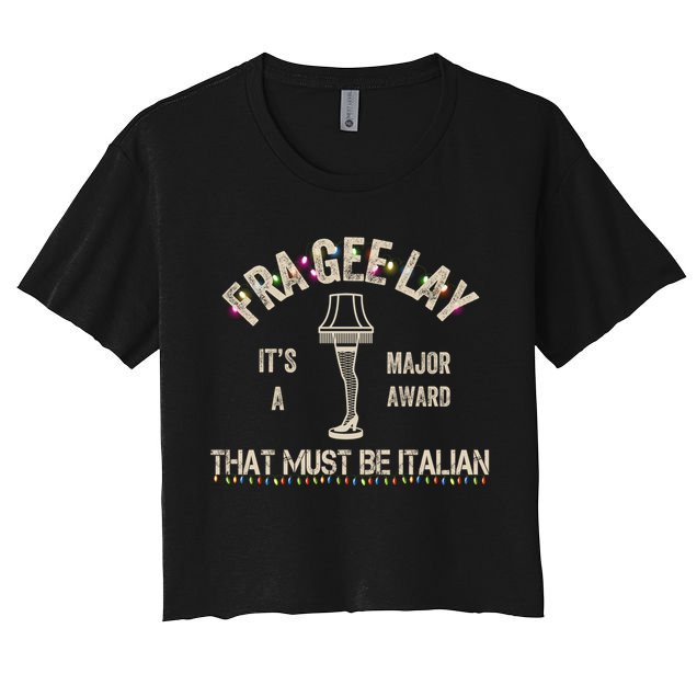Frageelay Funny Christmas Story Fragile Lamp Classic Crop Top