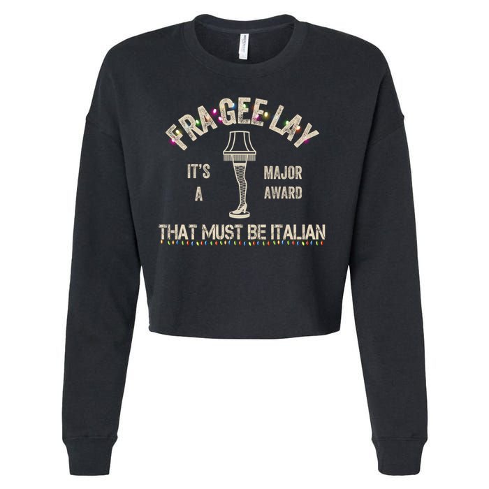 Frageelay Funny Christmas Story Fragile Lamp Classic Cropped Pullover Crew