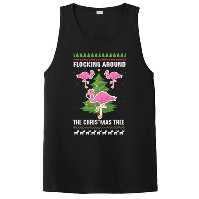 Flamingo Funny Christmas Tree Great Gift PosiCharge Competitor Tank