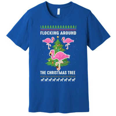 Flamingo Funny Christmas Tree Great Gift Premium T-Shirt