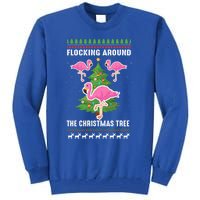 Flamingo Funny Christmas Tree Great Gift Tall Sweatshirt