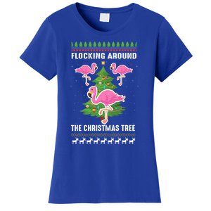 Flamingo Funny Christmas Tree Great Gift Women's T-Shirt